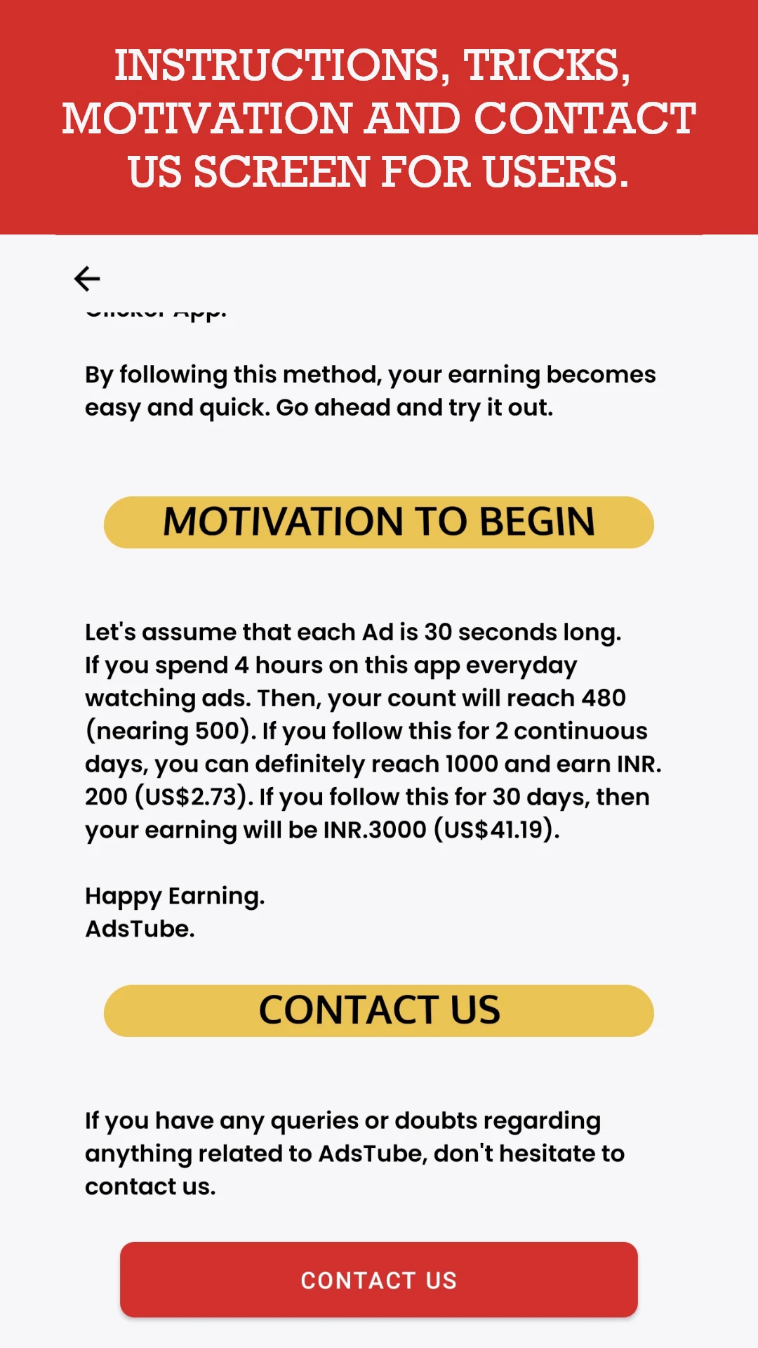 AdsTube - Earn Watching Ads screenshot